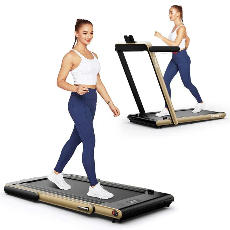 2.5HP 2-in-1 Folding Under Desk Treadmill with Speaker APP Remote Control, Portable Walking Jogging Machine for Home Gym Office 31
