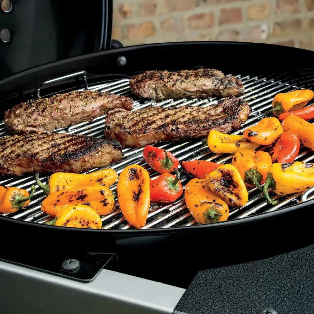 22 in. Performer Charcoal Grill in Black with Built-In Thermometer and Storage Rack 2