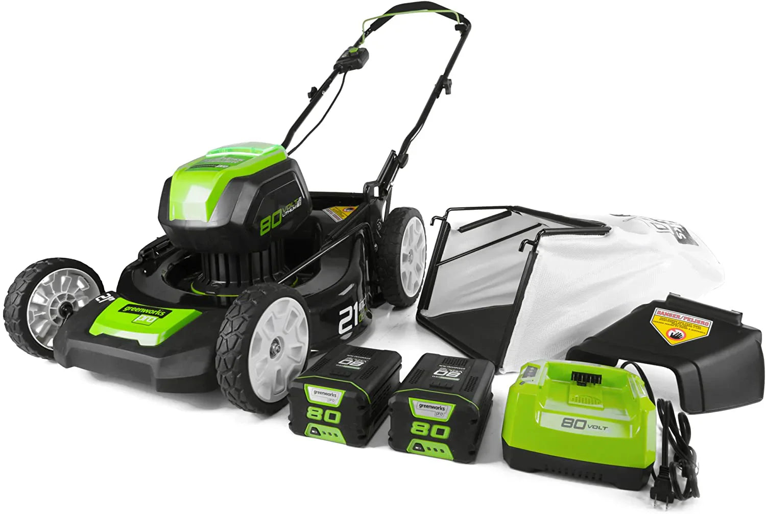 21-Inch 80V Lawn Mower, (2) 2Ah Batteries and Charger Included GLM801601 1