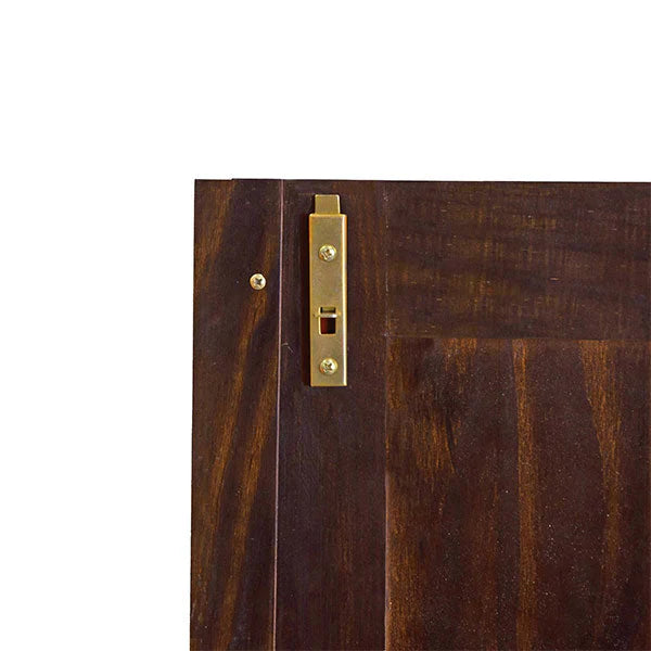 100% Solid Wood Grand Wardrobe Armoire - Mocha 9
