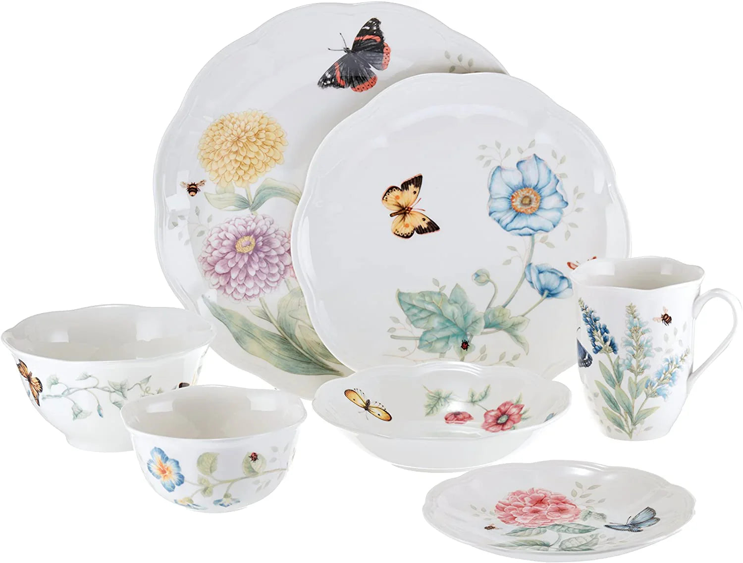 28 Piece Butterfly Meadow Classic Dinnerware Set 3