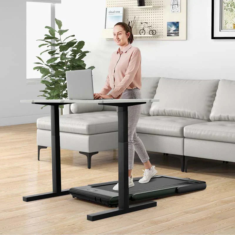 2.5HP 2-in-1 Folding Under Desk Treadmill with Speaker APP Remote Control, Portable Walking Jogging Machine for Home Gym Office 43