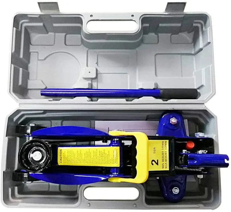2T Floor Jack Car Trolley Jack Hydraulic Jack Quick Lift Jack with 2pcs Axle Stands 3 Ton 4