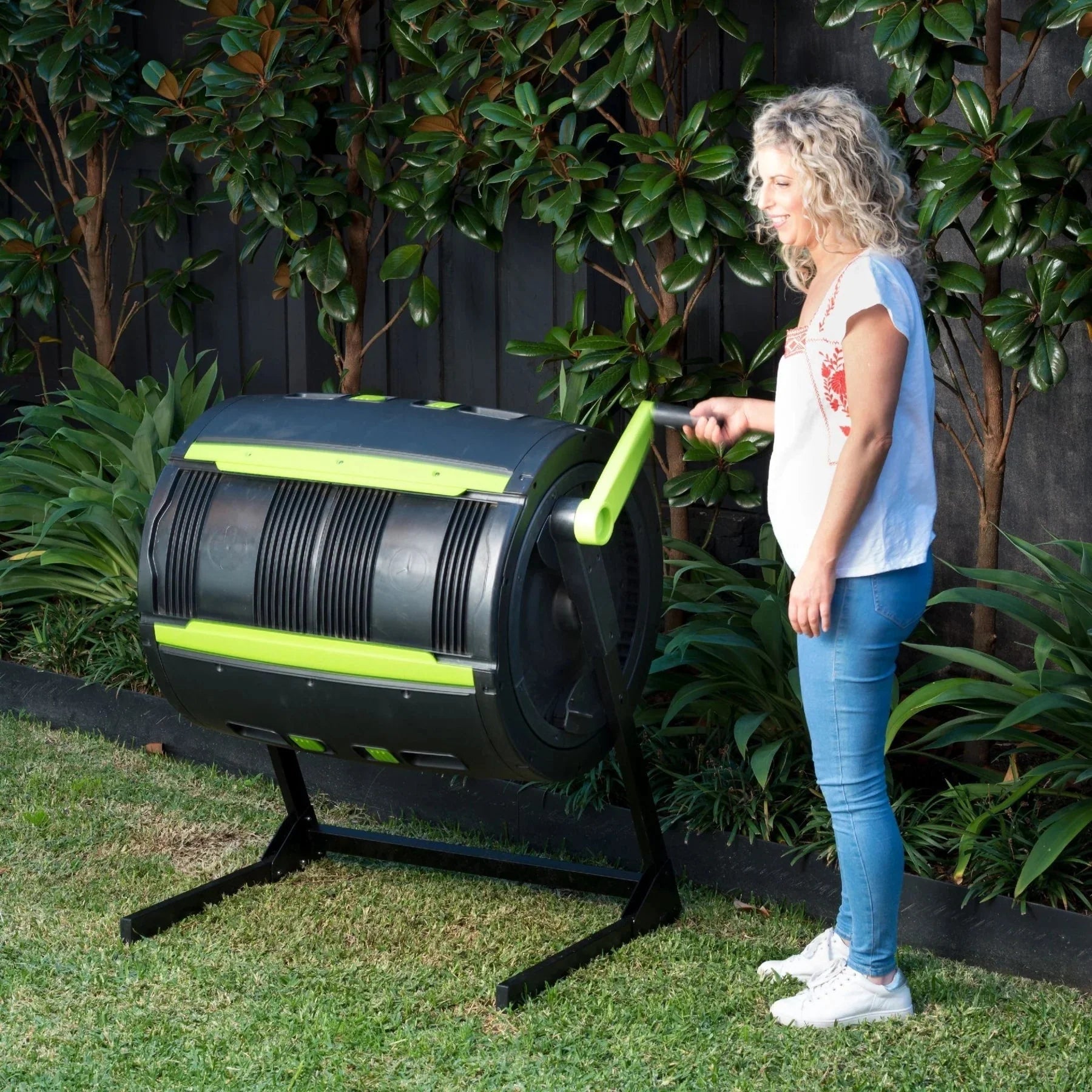 65-Gallon Compost Tumbler And Cart Combo 3