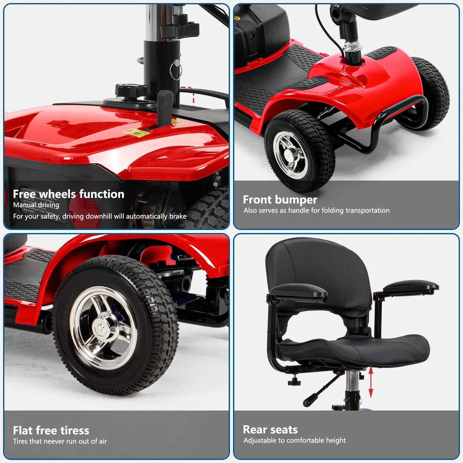 UltraLite Mobility 4-Wheel Scooter, Portable & Lightweight, 14-Mile Range, Model A898 5