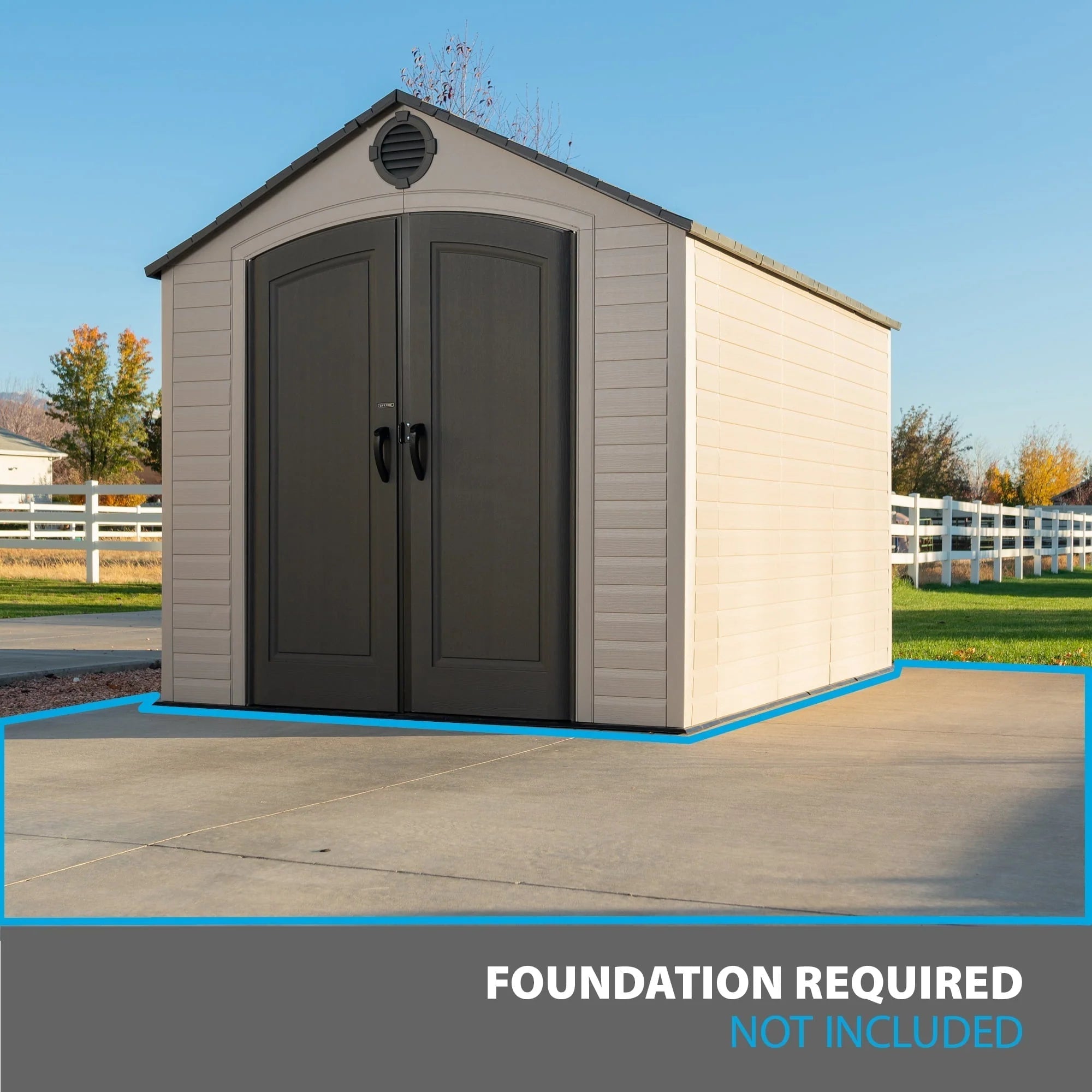 Lifetime 8 Ft. x 10 Ft. Outdoor Storage Shed 6