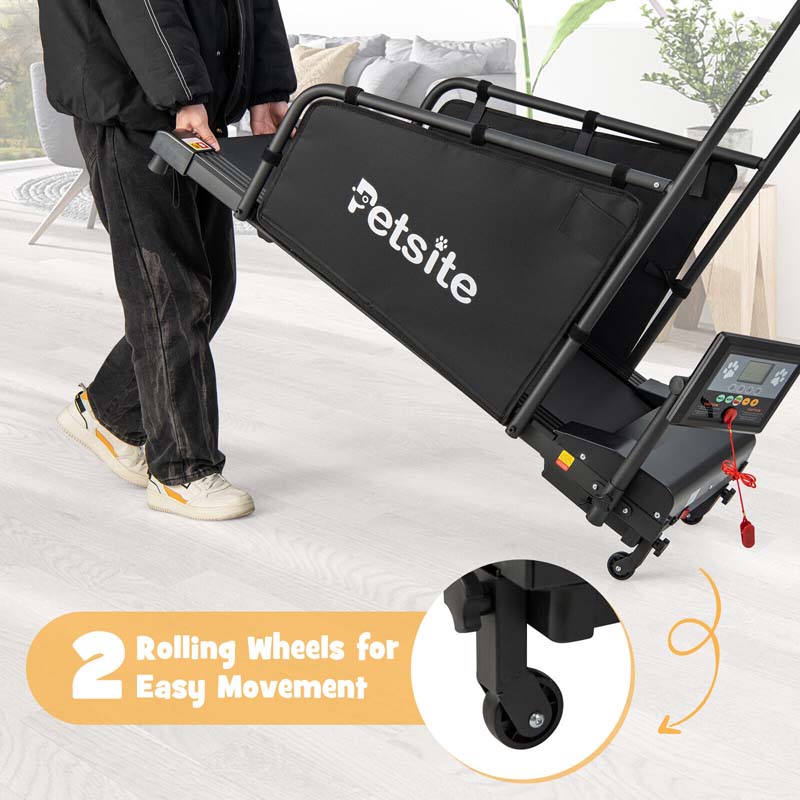 200 Lbs Dog Treadmill Pet Running Machine Indoor Pet Exercise Equipment With Remote Amp 14039039 Lcd Screen 9