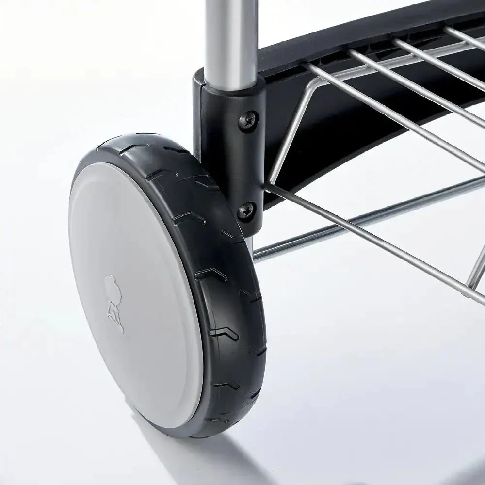 22 in. Performer Charcoal Grill in Black with Built-In Thermometer and Storage Rack 5