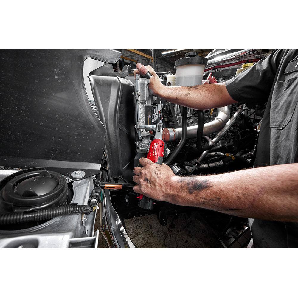2567-22 M12 FUEL 12V Lithium-Ion Brushless Cordless High Speed 3/8 in. Ratchet Kit w/(2) Batteries, Charger and Bag 13