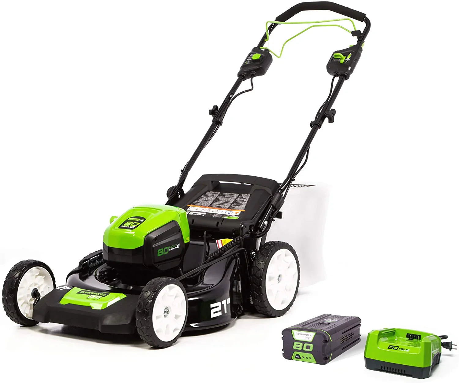 21-Inch 80V Lawn Mower, (2) 2Ah Batteries and Charger Included GLM801601 5