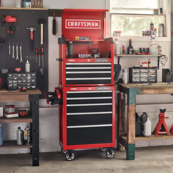 2000 Series 26-in W x 36.5-in H 5-Drawer Steel Rolling Tool Cabinet (Red) 8