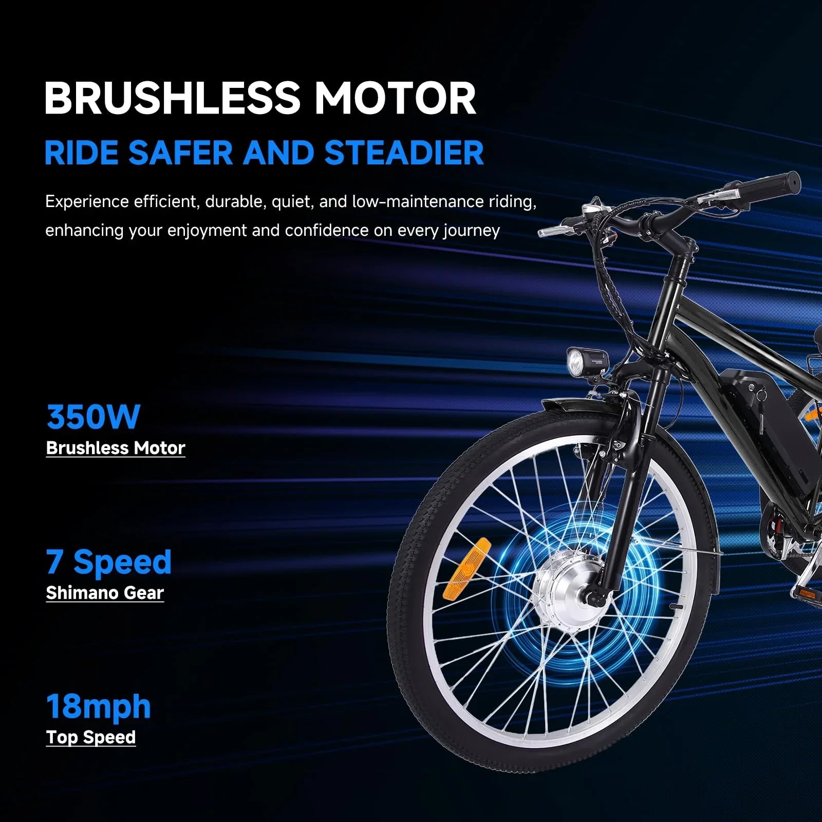 26 Inch Adult 3 Wheel Electric Tricycle with Basket, Fat Tires,7 Speeds,350W Powerful Motor, 36V 10Ah Removable Battery �� Dark Gray 10