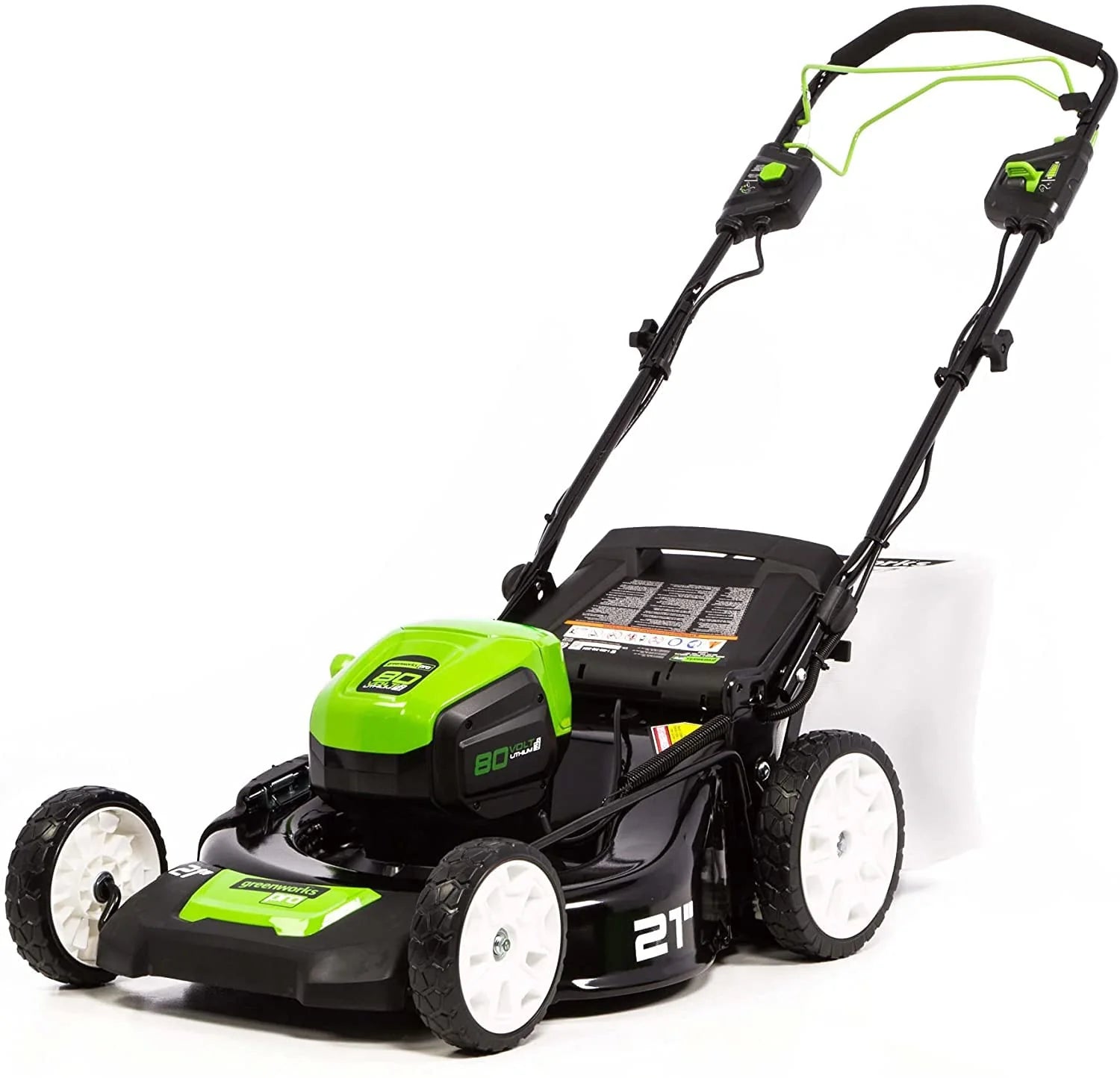 80V Cordless 21′′ Self-Propelled Brushless Lawn Mower | Greenworks 13