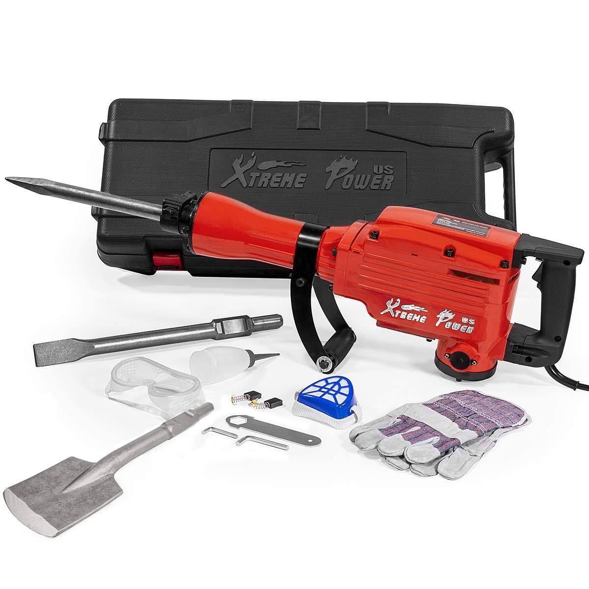 2200W Demolition Jack Hammer Concrete Breaker w/Asphalt + Case 1