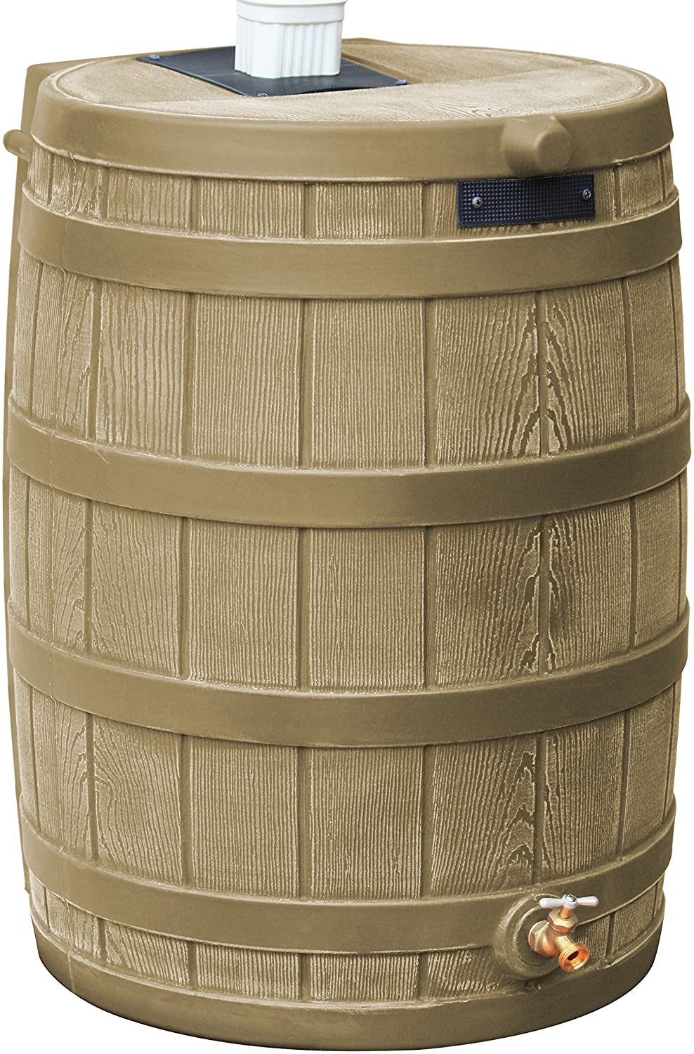 Good Ideas Rain Wizard 50 Gallon Plastic Outdoor Home Rain Barrel Water Storage Collector 1