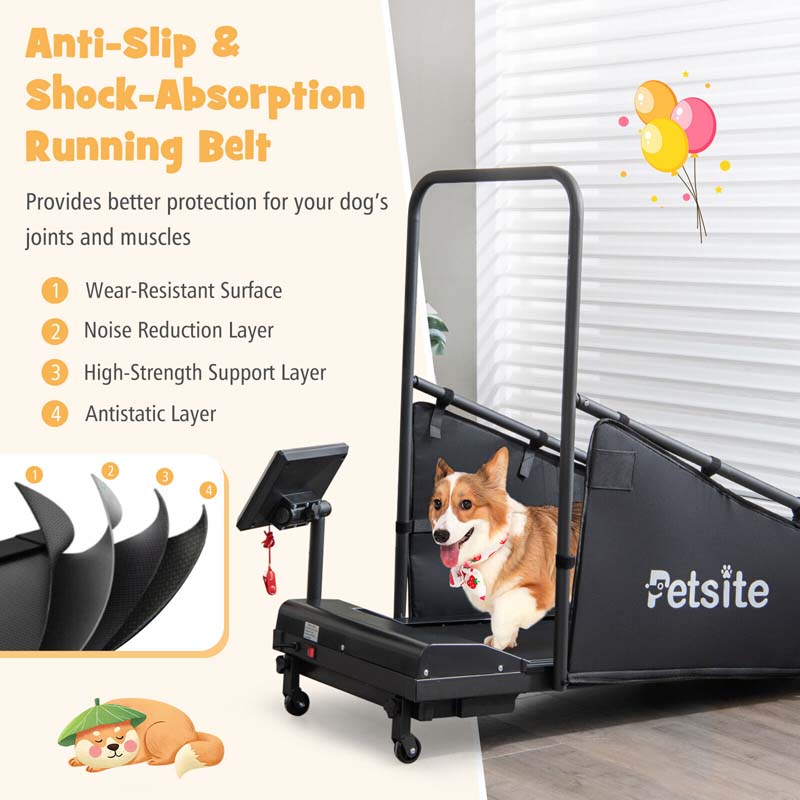 200 Lbs Dog Treadmill Pet Running Machine Indoor Pet Exercise Equipment With Remote Amp 14039039 Lcd Screen 8