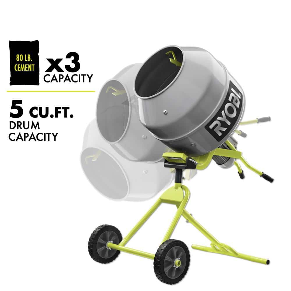 5.0 cu. ft. Portable Concrete Mixer RMX001 4