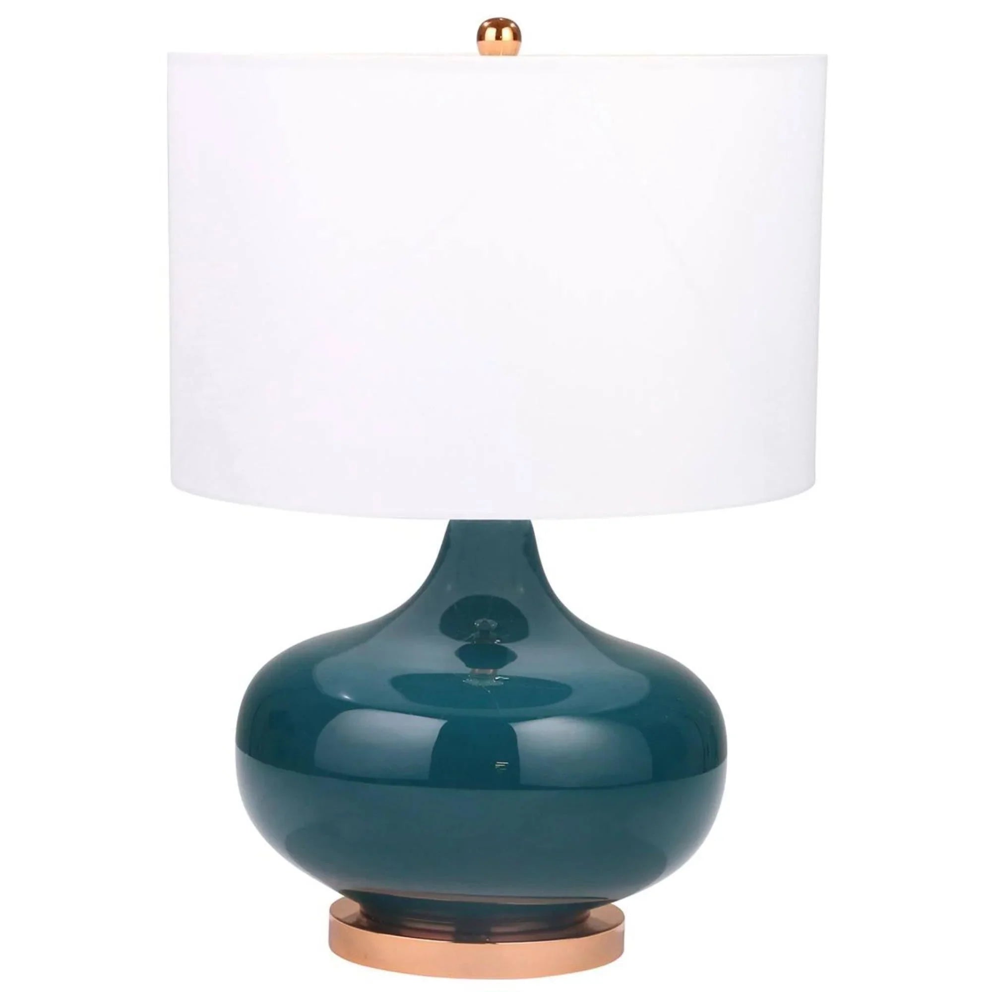 50098-01 26 in. Glass Round Genie Table Lamp Green 1
