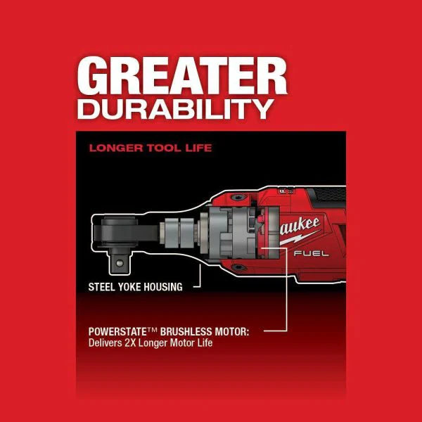 2567-22 M12 FUEL 12V Lithium-Ion Brushless Cordless High Speed 3/8 in. Ratchet Kit w/(2) Batteries, Charger and Bag 4