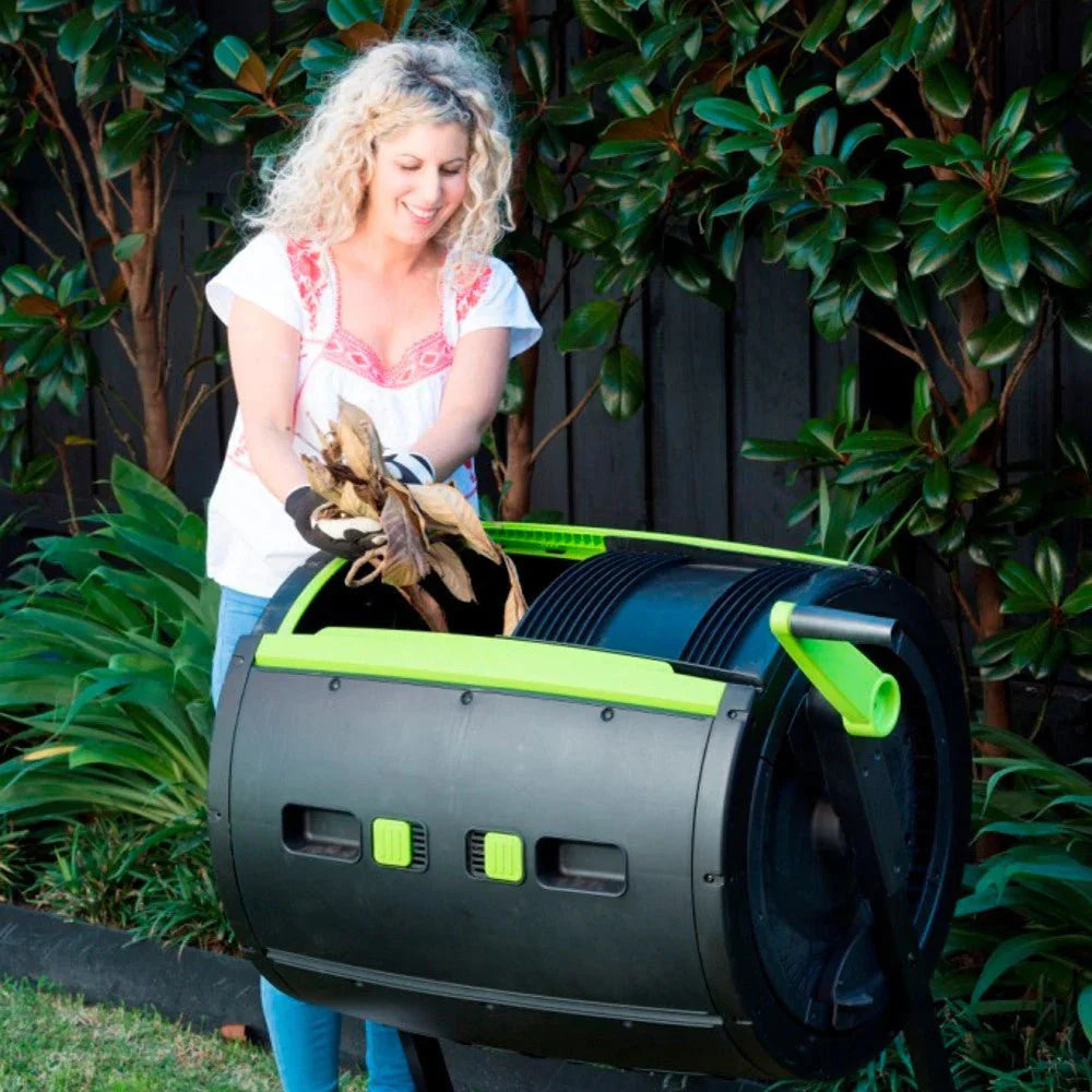 65-Gallon Compost Tumbler And Cart Combo 2