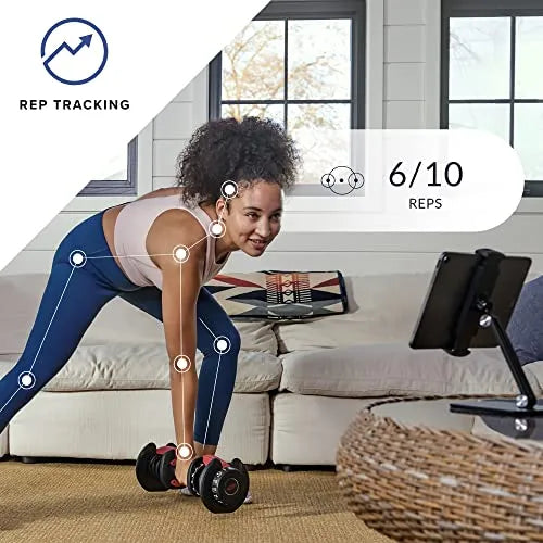 Bowflex SelectTech 552 Adjustable Dumbbells Pair, 5-52.5 lbs, Space-Saving Home Gym Equipment 8
