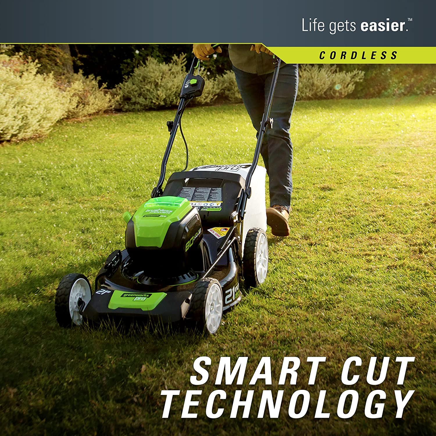 21-Inch 80V Lawn Mower, (2) 2Ah Batteries and Charger Included GLM801601 7