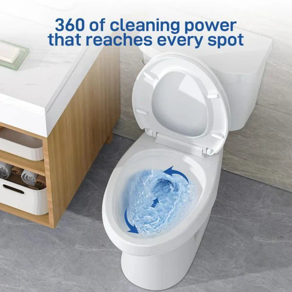 21Toilet, Elongated Toilets for Bathrooms, Two-Piece Toilet with Soft Close Seat, 1.28 Siphonic Flush Toilet with Universal Height ADA Cotton White 6