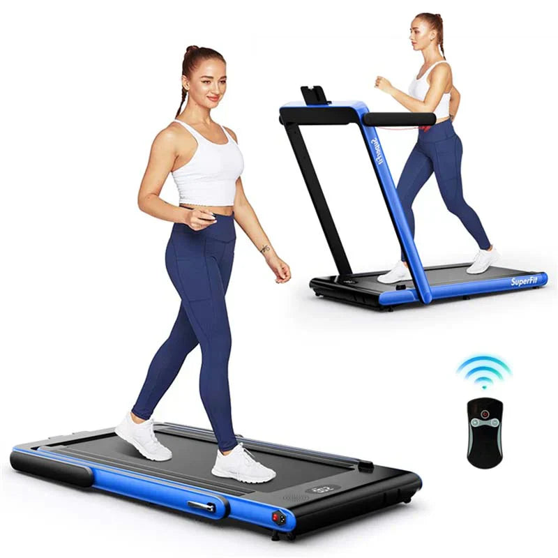 2.5HP 2-in-1 Folding Under Desk Treadmill with Speaker APP Remote Control, Portable Walking Jogging Machine for Home Gym Office 63