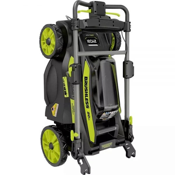 40V Brushless 20 in. Walk Behind Self Propelled Mower String Trimmer Leaf Blower with (2) Batteries and (2) Chargers 6