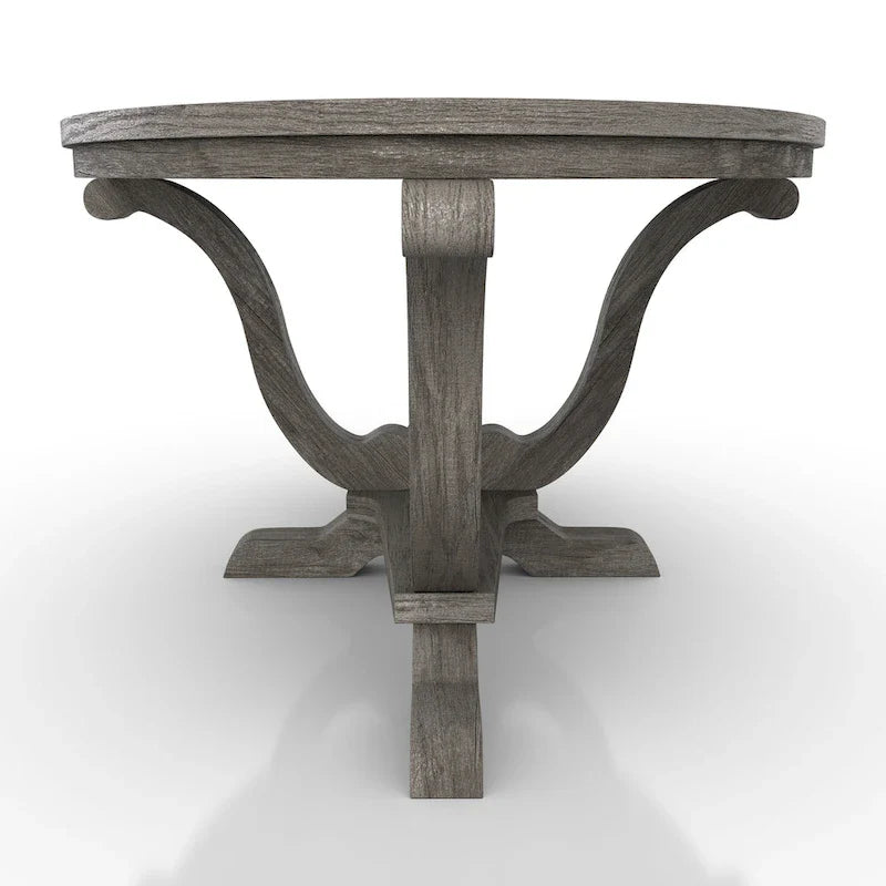 Denhour 48-Inch Vintage Grey Farmhouse Coffee Table - DH BASIC Collection 8
