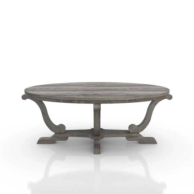 Denhour 48-Inch Vintage Grey Farmhouse Coffee Table - DH BASIC Collection 9