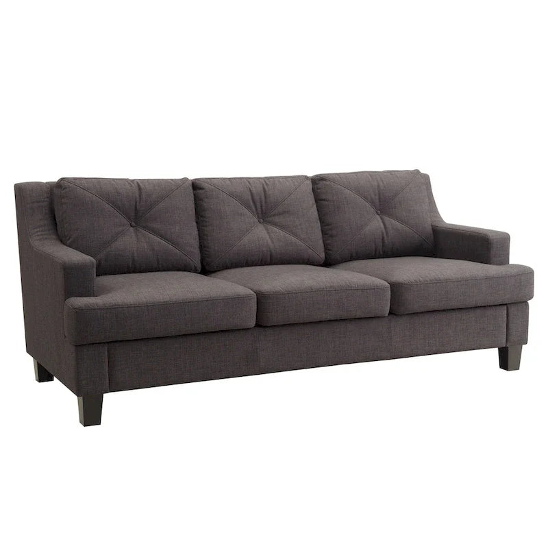 iNSPIRE Q Modern Elston Tufted Linen Track Sofa 4
