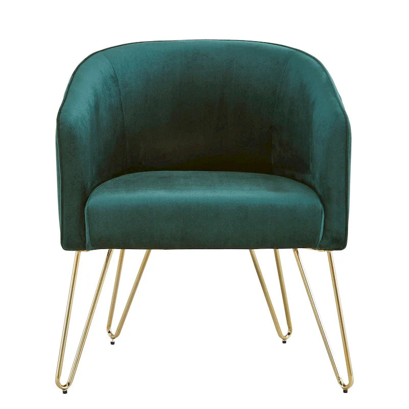 Bette Velvet Accent Chair with Gold Finish by iNSPIRE Q Bold 5