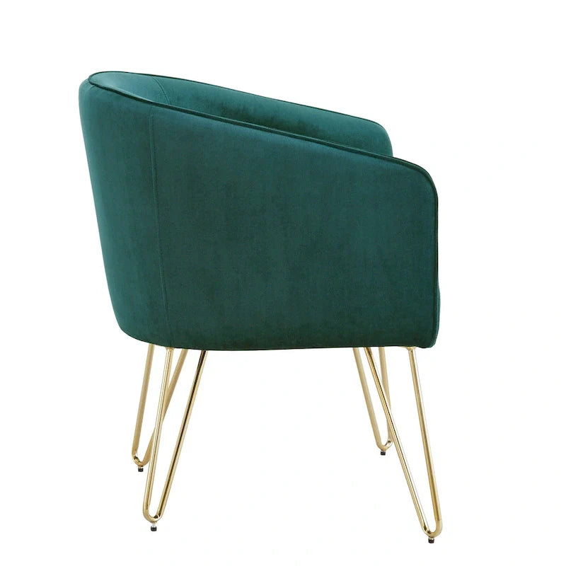 Bette Velvet Accent Chair with Gold Finish by iNSPIRE Q Bold 6