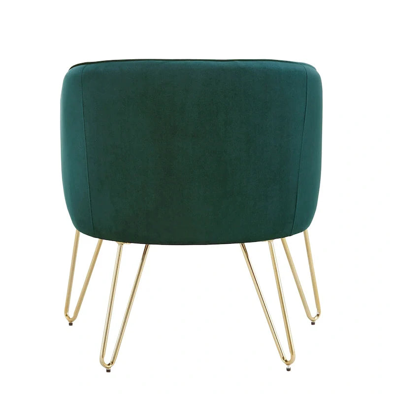 Bette Velvet Accent Chair with Gold Finish by iNSPIRE Q Bold 7