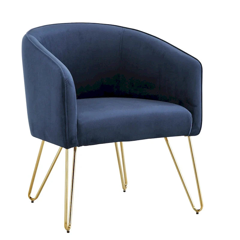 Bette Velvet Accent Chair with Gold Finish by iNSPIRE Q Bold 9
