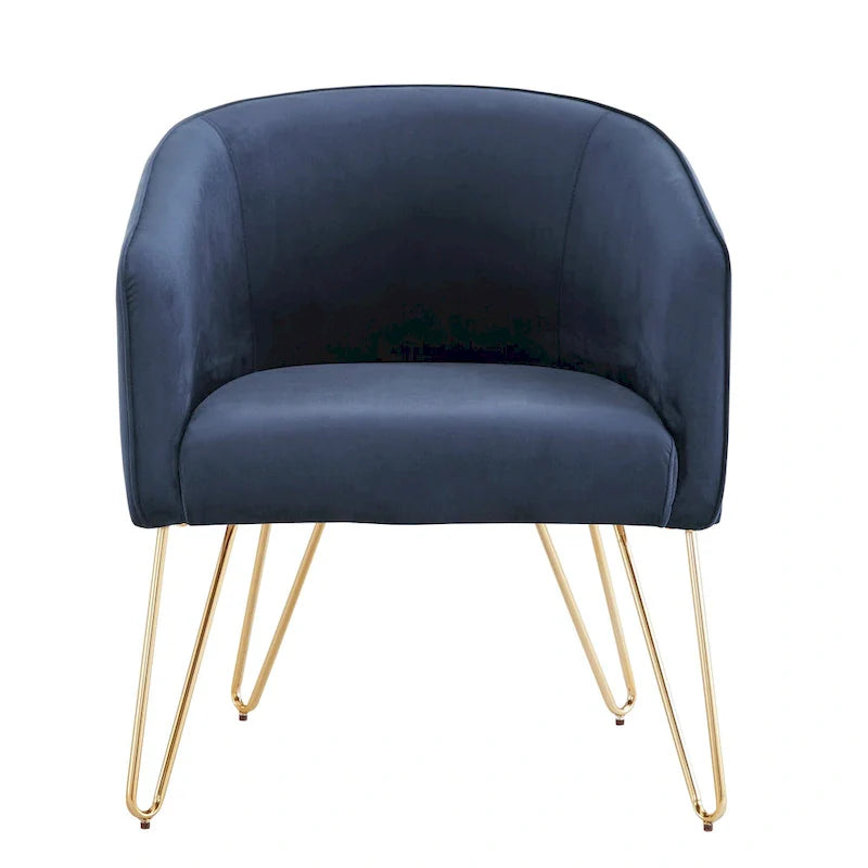 Bette Velvet Accent Chair with Gold Finish by iNSPIRE Q Bold 10