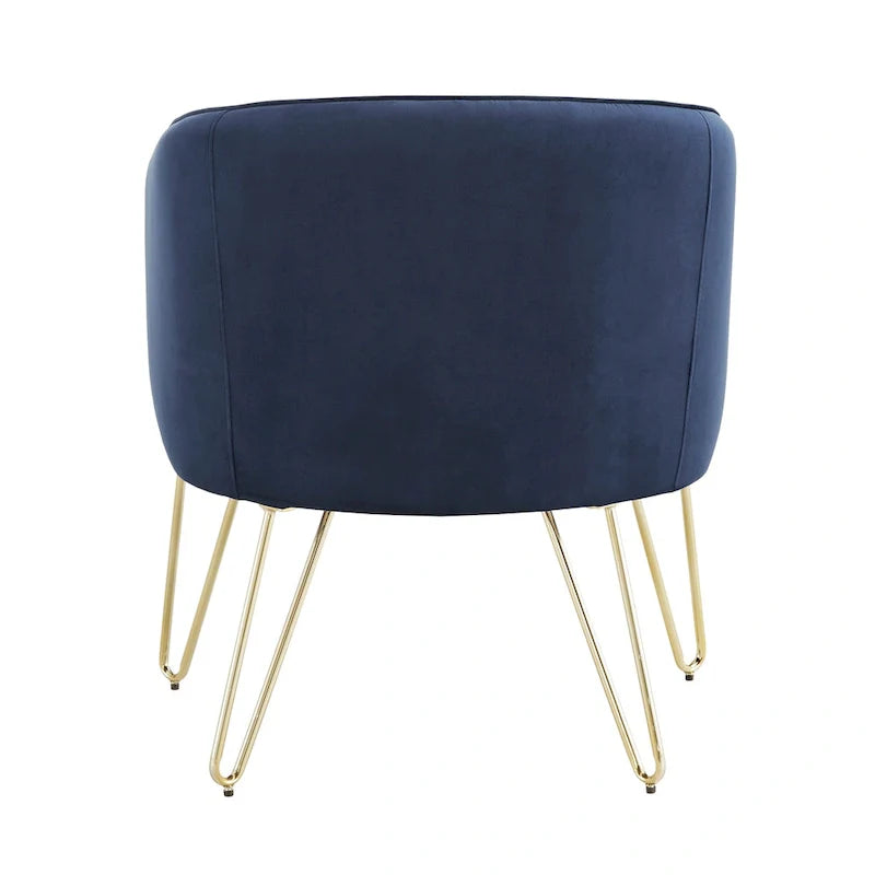 Bette Velvet Accent Chair with Gold Finish by iNSPIRE Q Bold 12