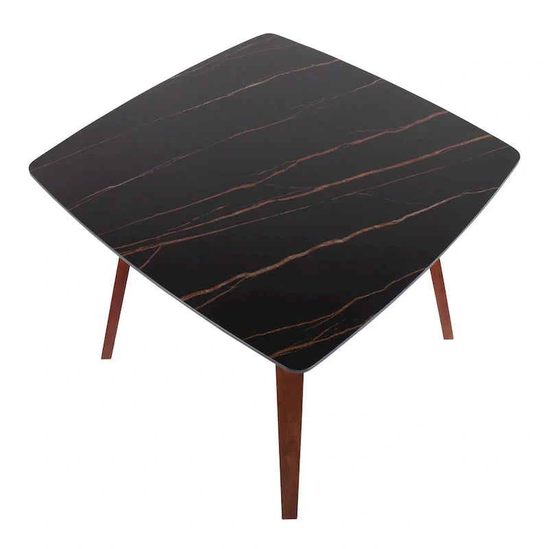Carson Carrington Sala Dining Table Featuring a Textured Marble Top 6