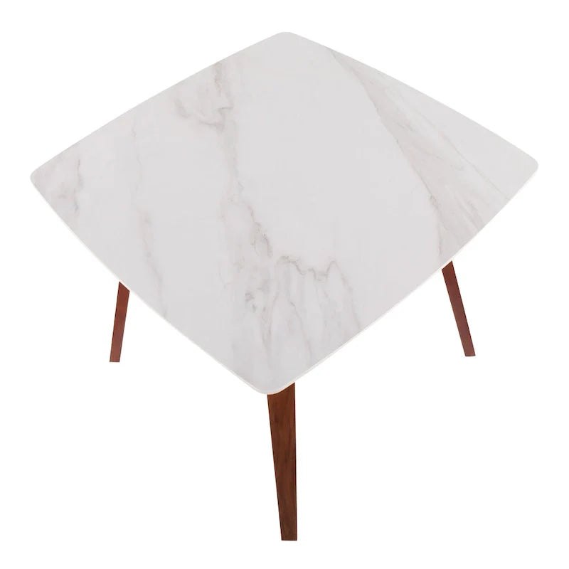 Carson Carrington Sala Dining Table Featuring a Textured Marble Top 9