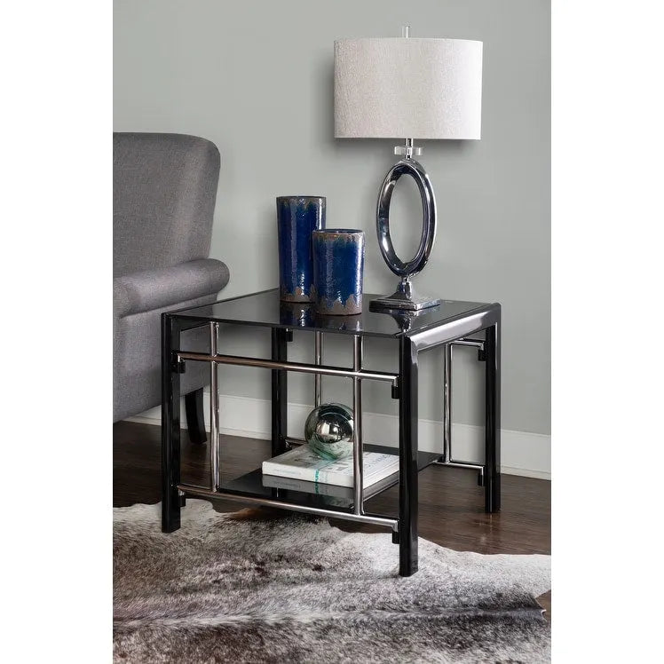 Jackie Black Accent Side Table 7