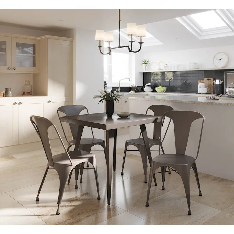 Carbon Loft Swan Industrial Square Metal Dining Table - Not Available 9