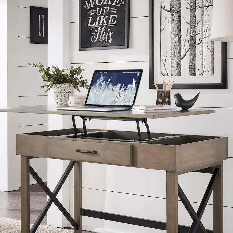 iNSPIRE Q Modern Murali Lift-Top Desk with Integrated Charging Station 3