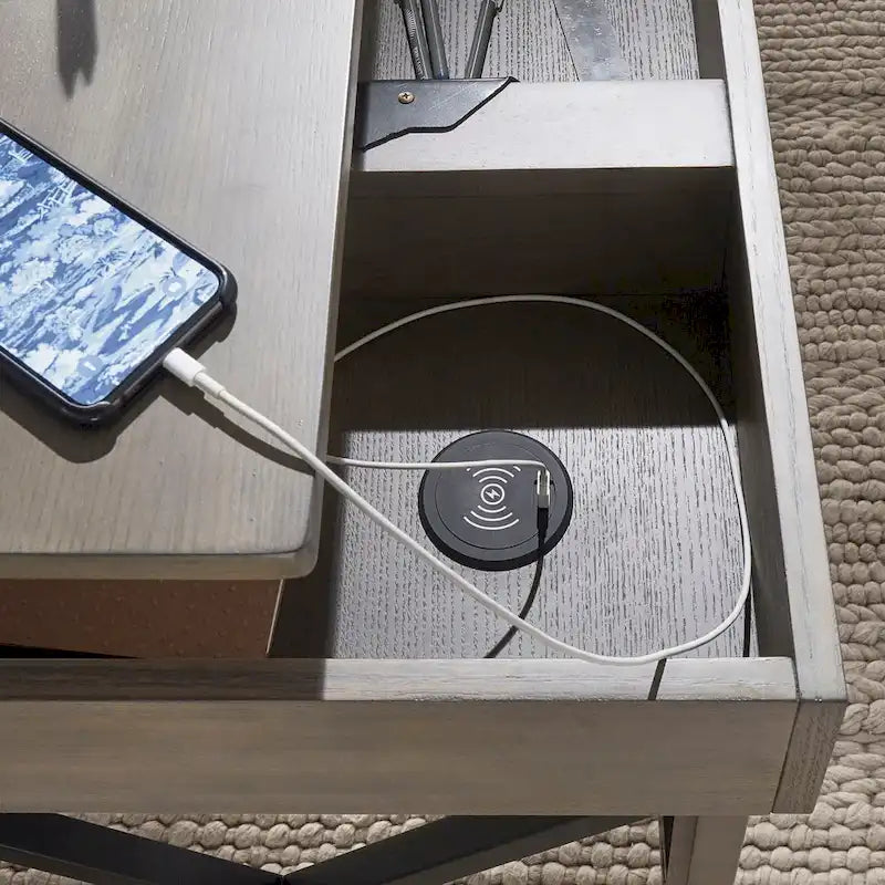 iNSPIRE Q Modern Murali Lift-Top Desk with Integrated Charging Station 9