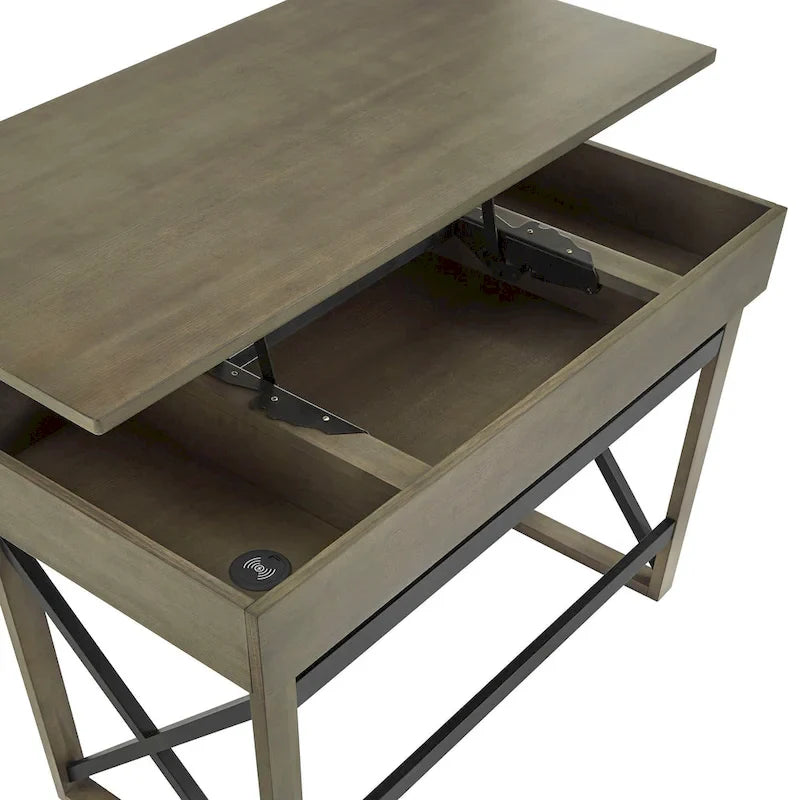 iNSPIRE Q Modern Murali Lift-Top Desk with Integrated Charging Station 16