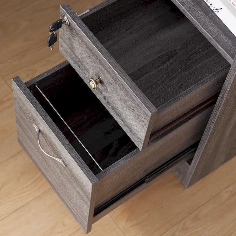 Furniture of America Barlon 59-Inch L-Shaped Computer Desk with USB Ports 7
