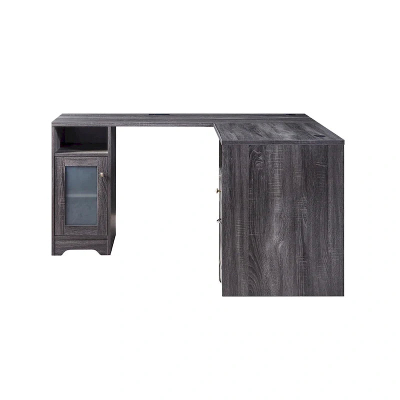 Furniture of America Barlon 59-Inch L-Shaped Computer Desk with USB Ports 10