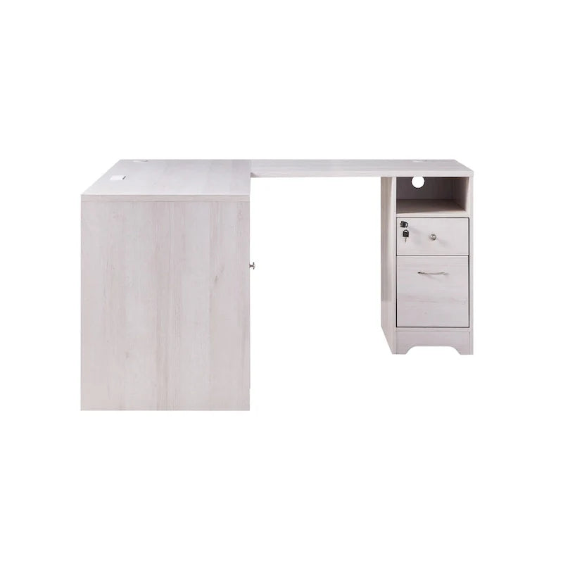 Furniture of America Barlon 59-Inch L-Shaped Computer Desk with USB Ports 19