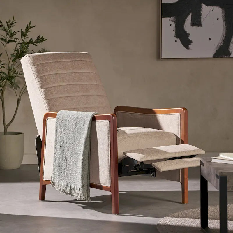 Anaura Channel-Stitched Pushback Recliner from Christopher Knight Home 3