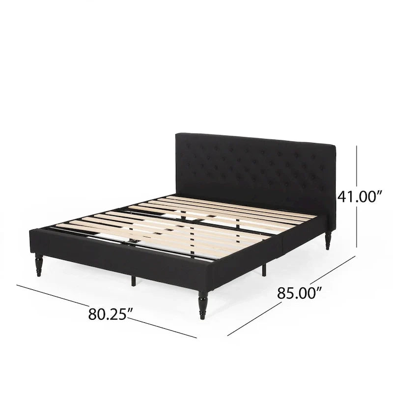 Christopher Knight Home Atterbury King Size Upholstered Bed Platform 7